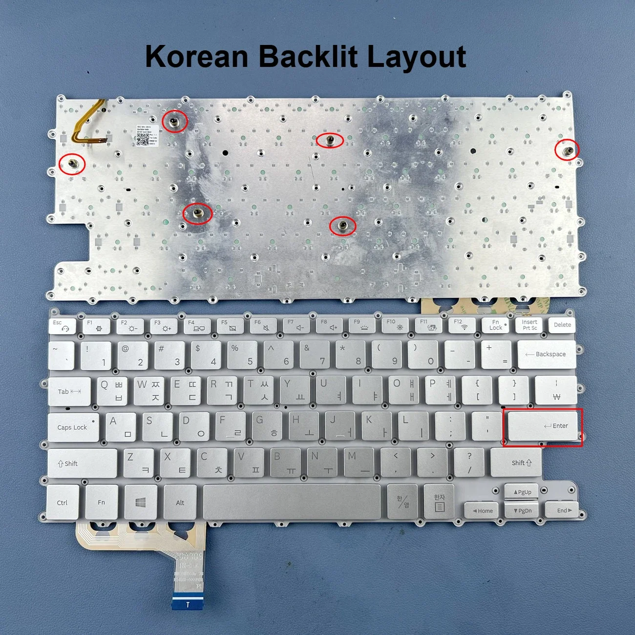 

Корейская серебряная клавиатура для ноутбука с подсветкой для Samsung NP900X3N NT900X3Y 900X3U NP930QAA NT930QBE 930QBV BA5904164B Series