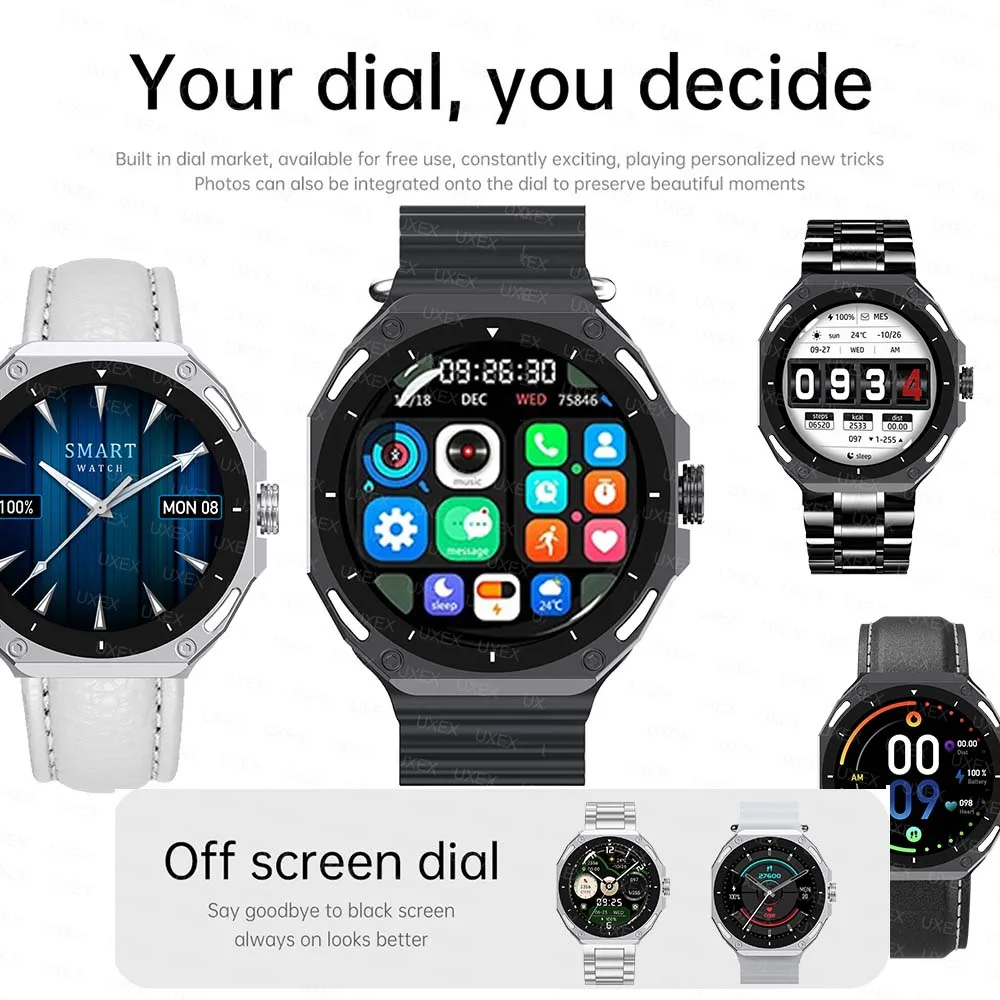 若者向けメンズスマートウォッチ 1.53 HD ディスプレイ 健康追跡 Bluetooth 通話 音声アシスタント スポーツミーティングギフト スマートウォッチ アウトドア