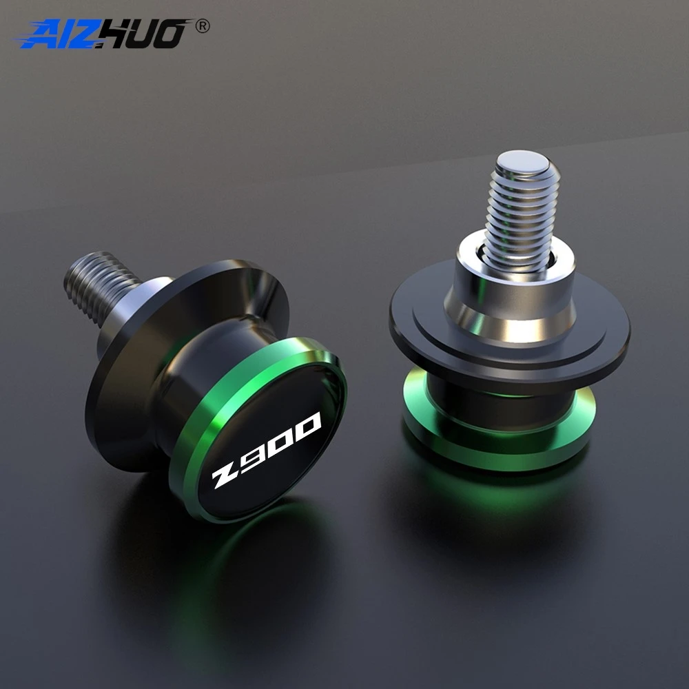 2pcs M8 Swingarm Spools New For Kawasaki Z900 Z 900 2017-2025 2026 2027 Motorcycle 8MM Rear Slider Bobbins Aluminum Accessories 6