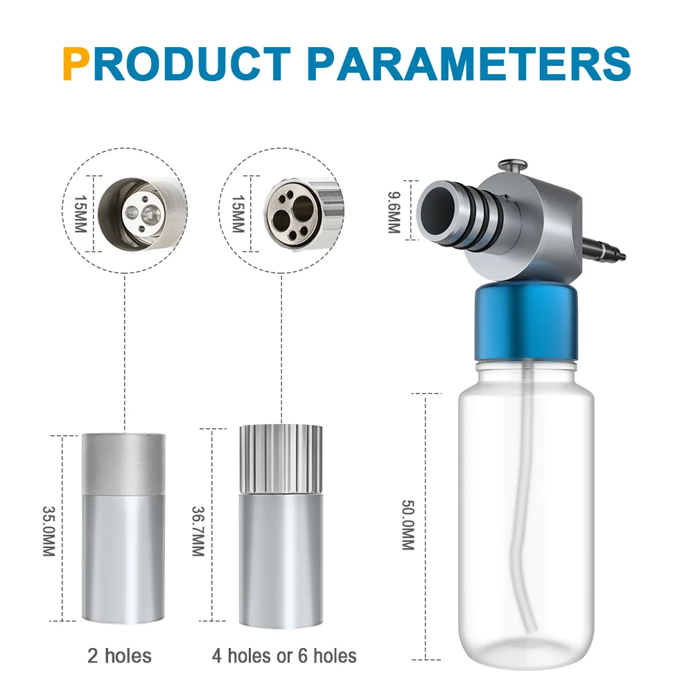 Lubricador de aceite de limpieza Dental AI-TG-SL, herramienta de mantenimiento de boquilla de conector de 2 estilos para contraángulo o turbina de