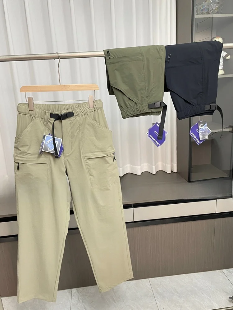 

Outdoor Couple Sle Casual Pants Men's Autumn Water-Resistant Elastic Wide-Leg Comfortable Straight-Cut Youthful Sle