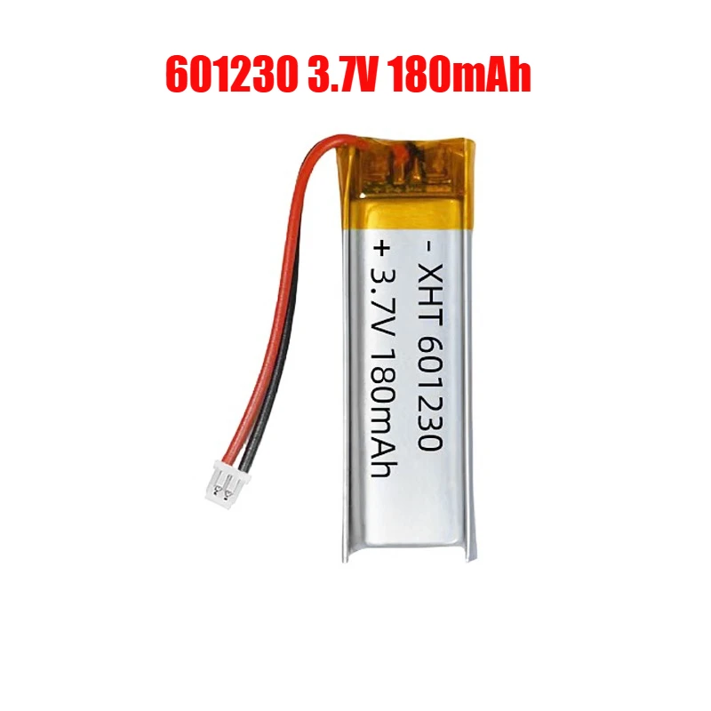 

1-4pcs 601230 Battery 180mAh 3.7V Lithium Polymer Battery for Smart Watch Flashlight Electric Toy Speaker Headset Handheld Fan