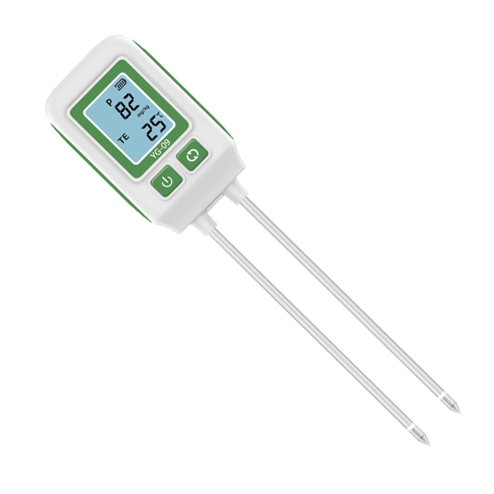 Nitrogen Phosphorus Potassium Detector 0-1999mg/kg Dual Needle Nutrient Analyzer Soil Tester for Vegetable Garden Lawn and Soil