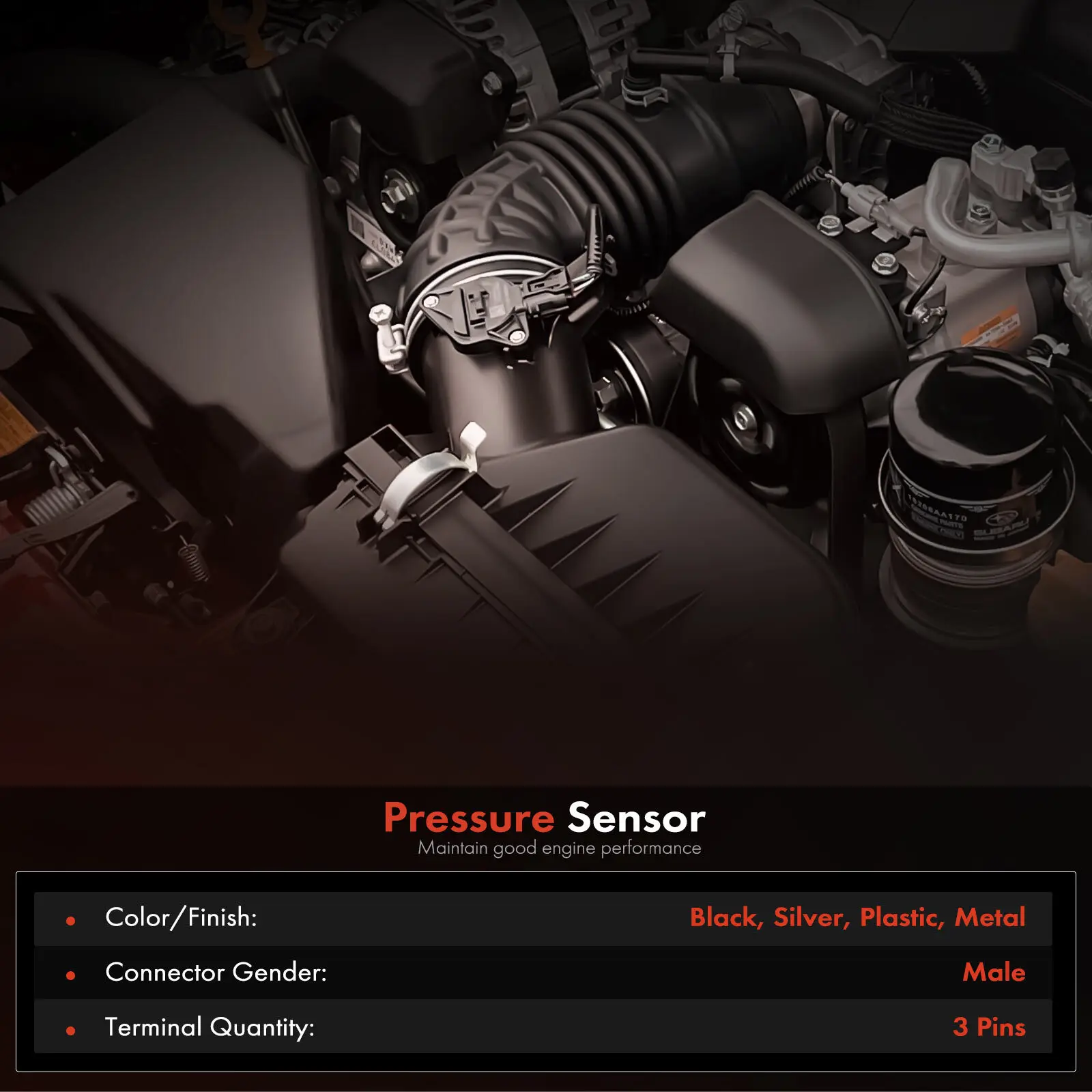 Para novo sensor de pressão de óleo do motor para tratores John Deere 8450 8650 1839415C91