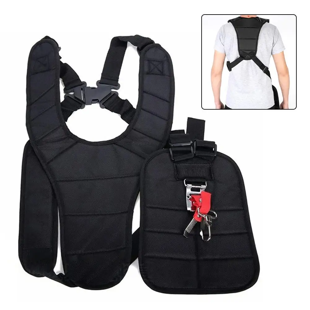 

Lawn Mower Harness Strap Adjustable Grass Trimmer Strap Double Shoulder Strap Ergonomic Labor Saving Mower Shoulder Strap