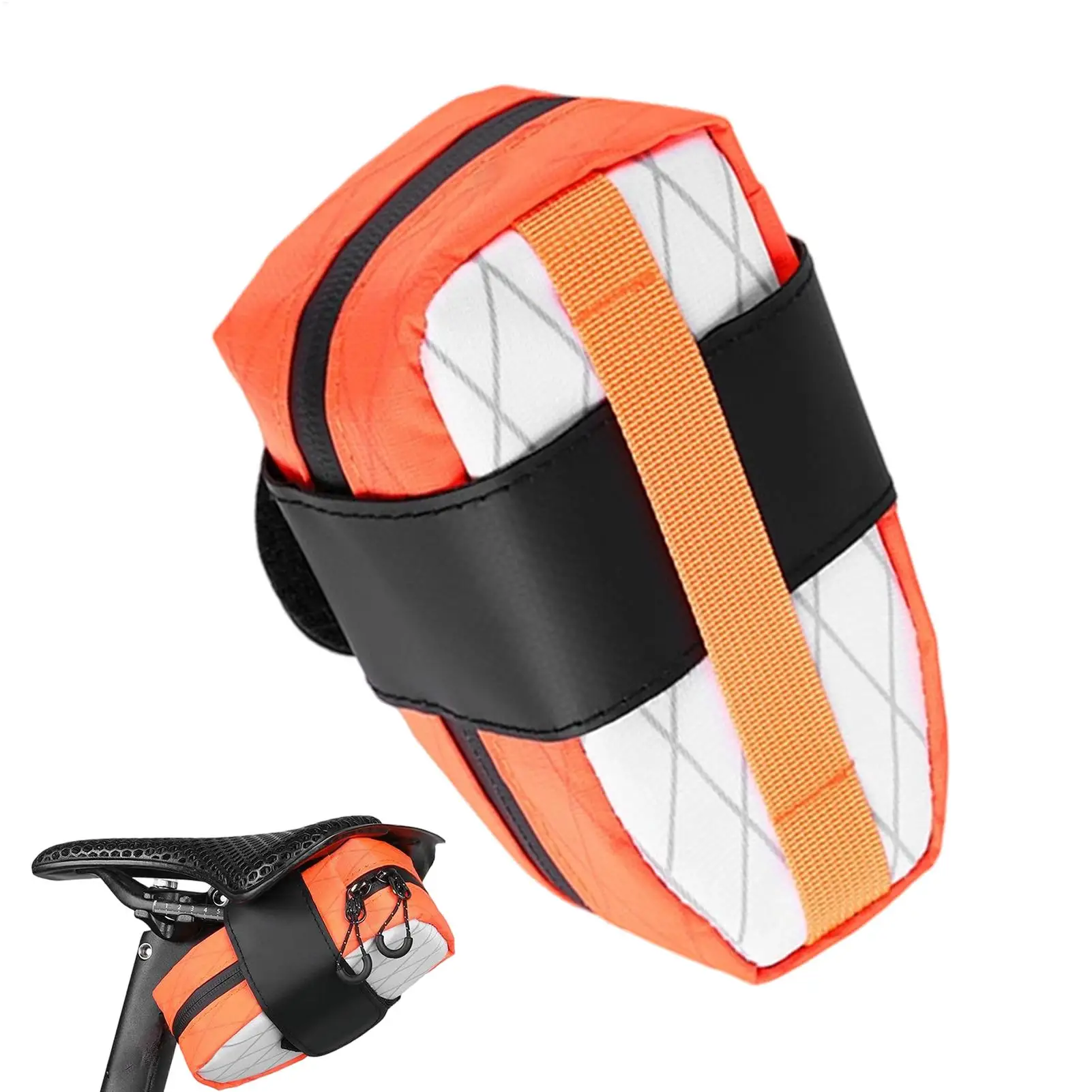 Wear Resistant Bicycle Saddle Bag Waterproof Under Seat Storage For Outdoor Night Riding Travel necessity Men Women Cycling