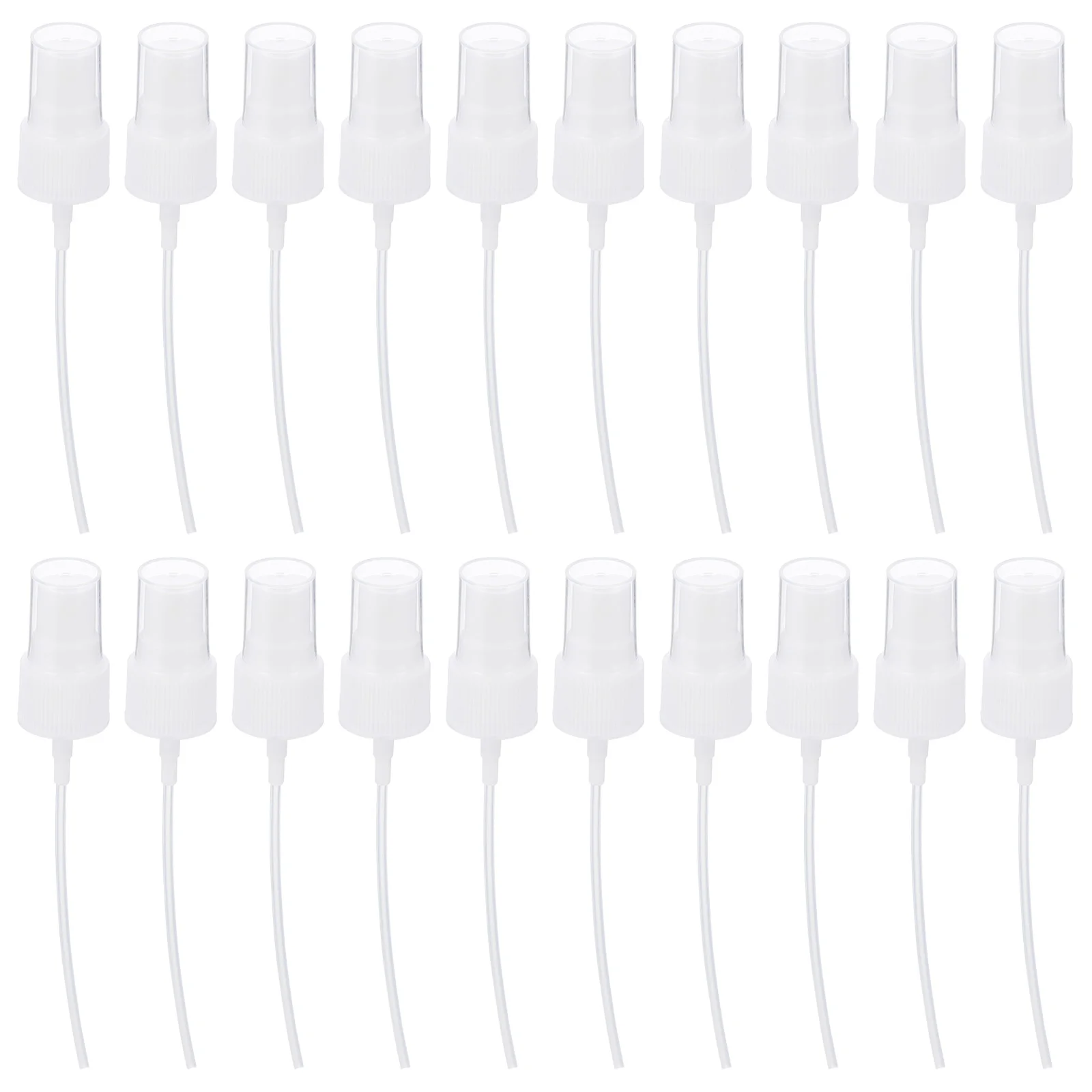 20 Pcs Plastic Atomizing Spray Head Tops for Essential Oil Bottle Sprayer Nozzle Pump Replacement Perfume Multicolor