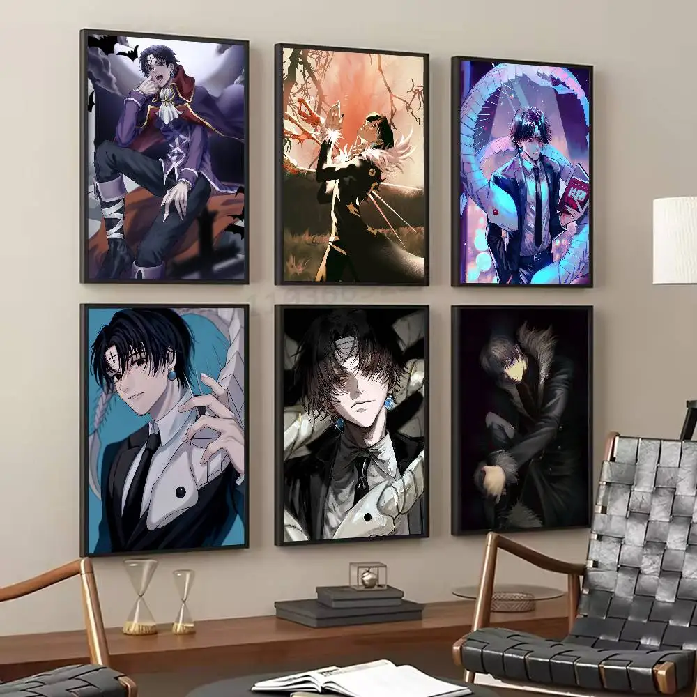 Chrollo Lucilfer Anime H-HUNTER X HUNTER Posters Living Room Bar Cafe Quality Canvas Vintage Style Comics Painting Art Home Wall