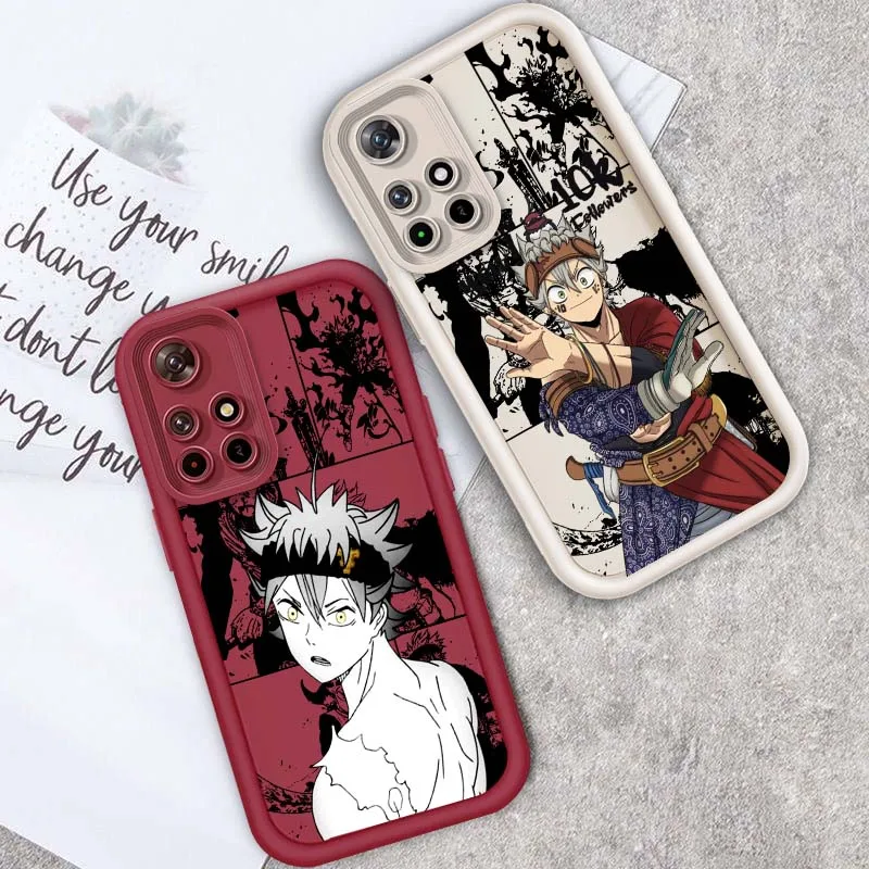

Black Clover Anime Cool For Xiaomi Redmi Note 14 13 13R 12 12R 11 11E 11T 11S Pro Plus 5G Eye Ladder Cover Phone Case