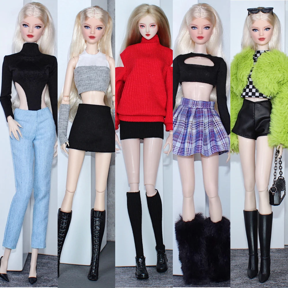 

Clothes set / Fashion dress sweater 1/6 Doll clothing suit outfit for 30cm Xinyi FR ST PP Barbie Doll / doll house accessories