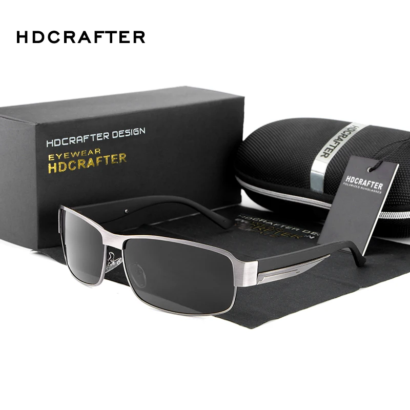 HDCRAFTER Fashion Driving Sun Glasses for Men Polarized UV400 Brand Designer Sunglasses Men Oculos Male gafas de sol 2017 Hot