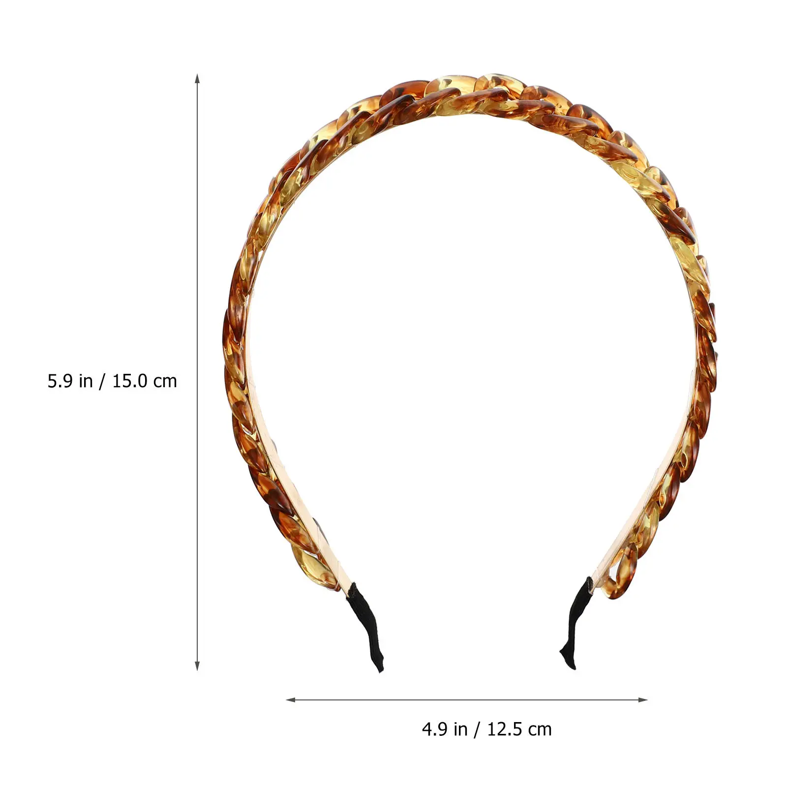 1Pcs Retro Hair Hoop Vintage Chain Modeling Headband for Women Girls Elegant Hair Accessory for Wedding Party Prom Daily Wear