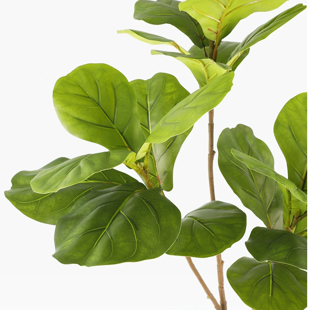 70-135cm Große Künstliche Geigenpflanzen, Künstlicher Ficus-Baum, Künstliche Palmenzweige, Plastik-Monstera-Pflanzen für Heim, Garten, Hochzeitsdekoration – Detail 9