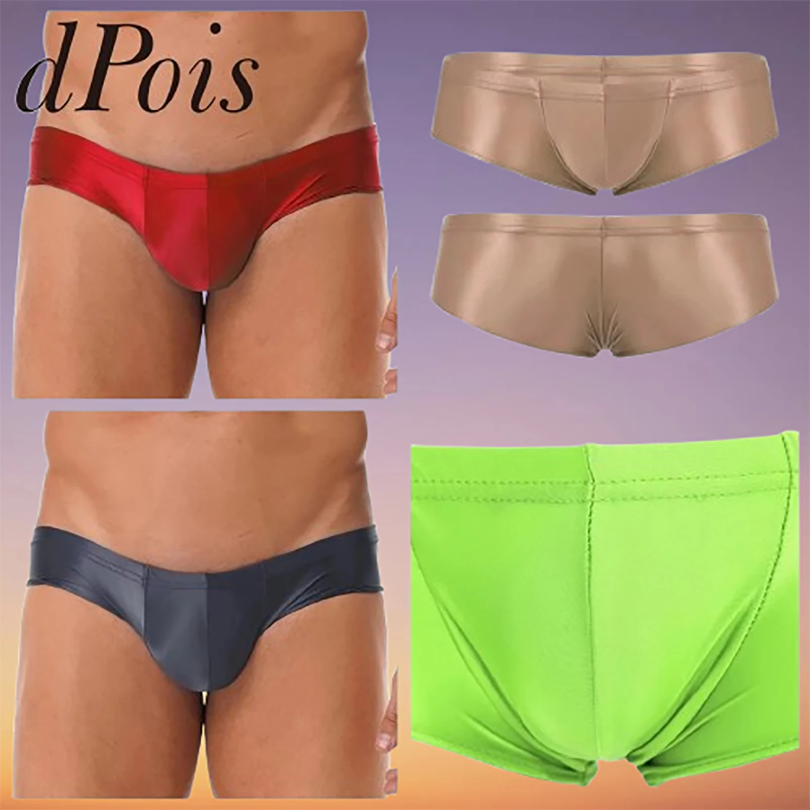

Mens Low Rise Swimwear Sunbathing Underwear Sissy Man Panties Elastic Waistband Briefs Swimming Underpants for Beach Pool Party