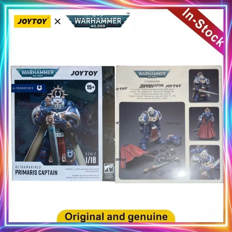 JOYTOY Warhammer 40K Ultramarines Primaris Captain 1/18 Action Figures Toys Models Gifts Collection Ornaments