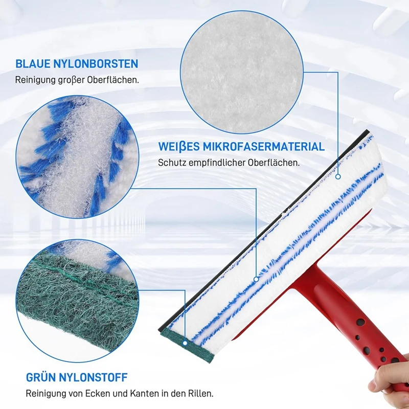 Replacement Microfibre Covers for Window Wiper 2-in-1 Washer, High-Quality Window Cleaning Covers