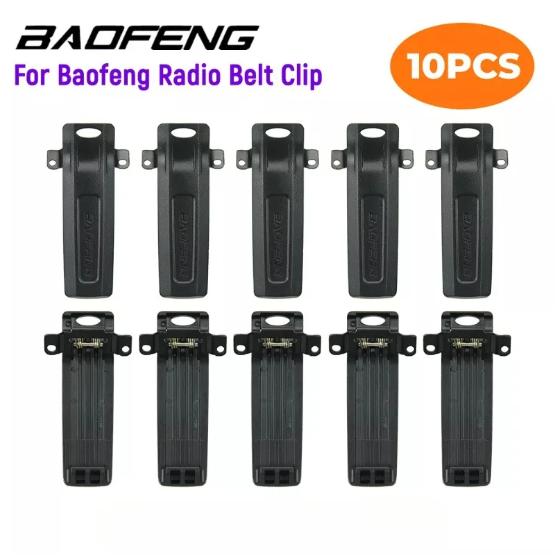 10Pcs Belt Clip Walkie Talkie Belt Clip for UV-82 UV-82L UV-8D UV-89 UV-82HP UV-82HX GT-5TP Two-Way Radios Belt Clips