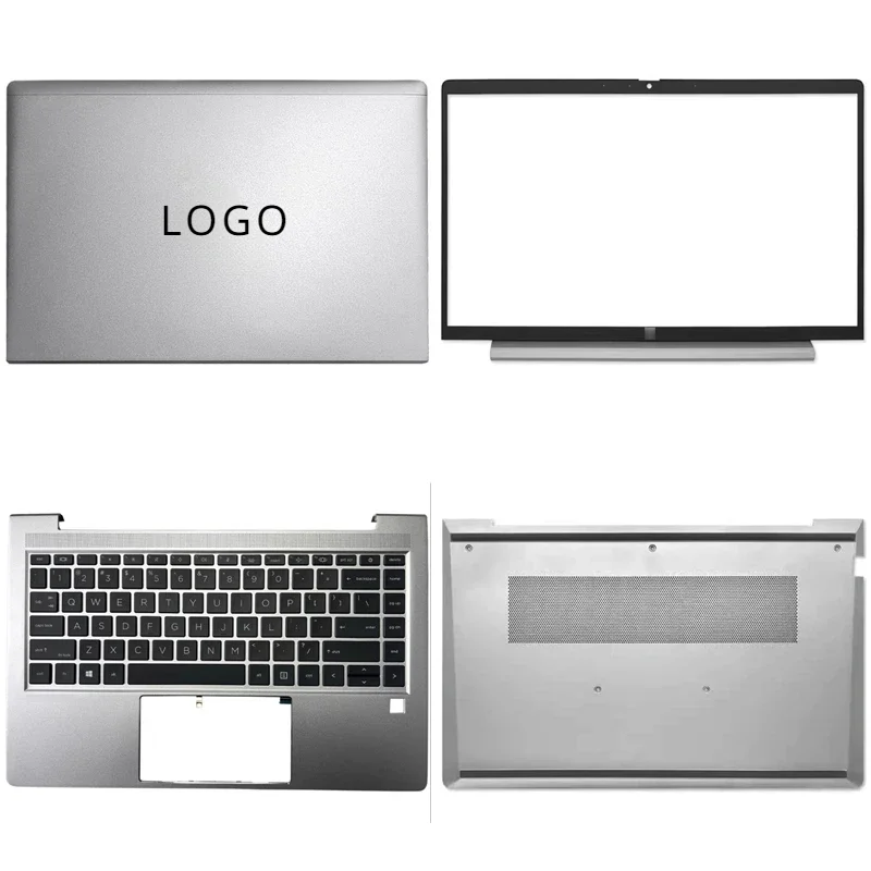 Imagem -02 - Laptop Lcd Tampa Traseira Moldura Frontal Palmrest Superior Base Inferior Case Dobradiças do Teclado Probook 640 645 g8 g9 Novo