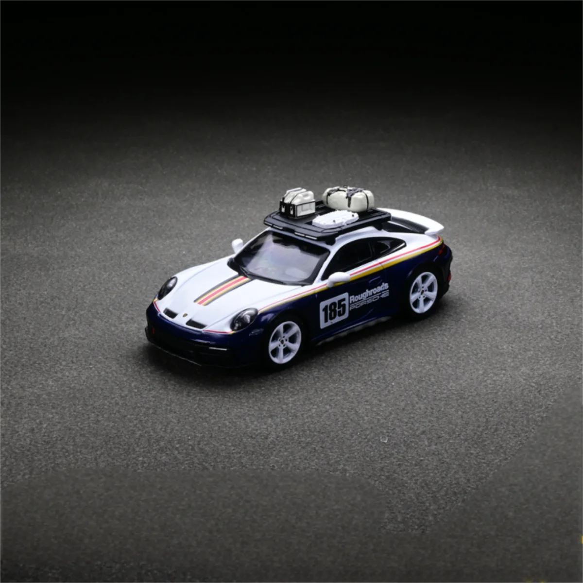 TSM miniGt 1/64 #805 911 Dakar Rallye Design Package White Gentian Blue Metallic  Die-cast Alloy Car Model Collection