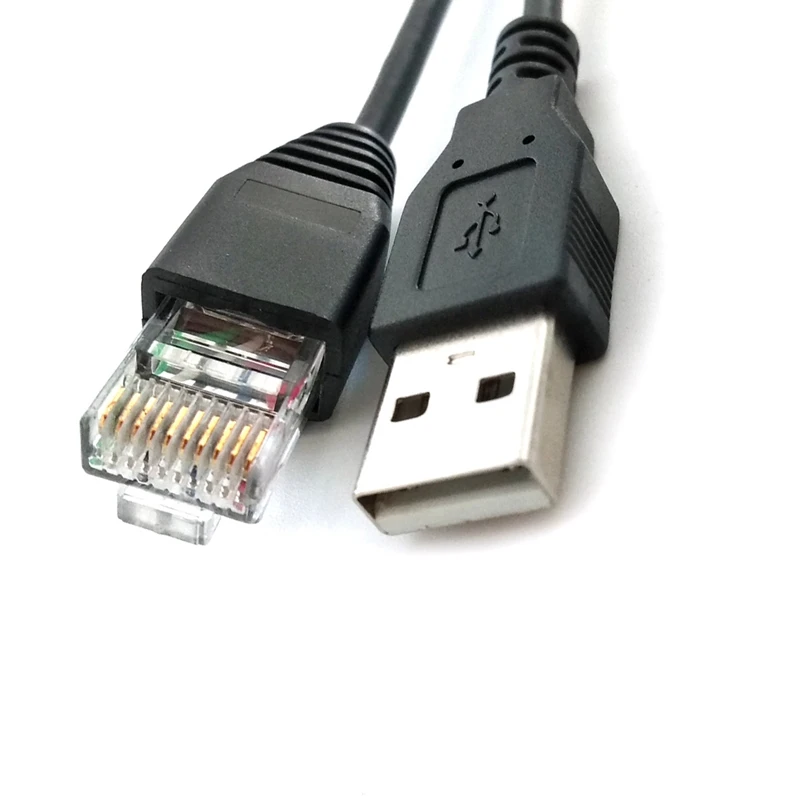 USB To RJ50 Console Cable AP9827 for Smart UPS 940-0127B 940-127C 940-0127E with Molded Strain Relief Boot,1.8M