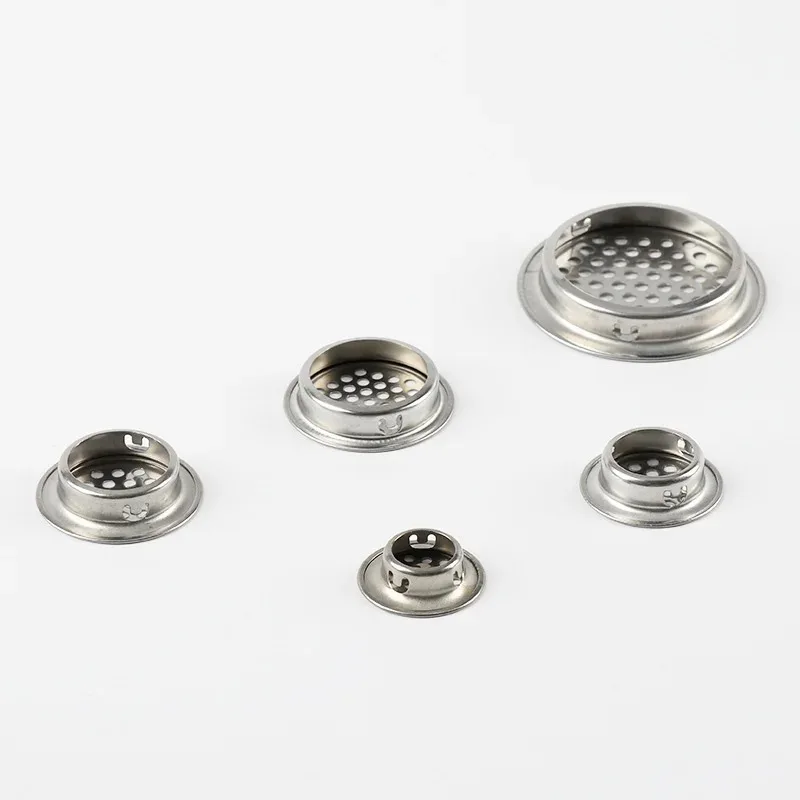 Stainless Steel Breathable Hole Heat Dissipation Black Vent Grill Cabinet Wardrobe Furniture White Ventilation Hole Accessories