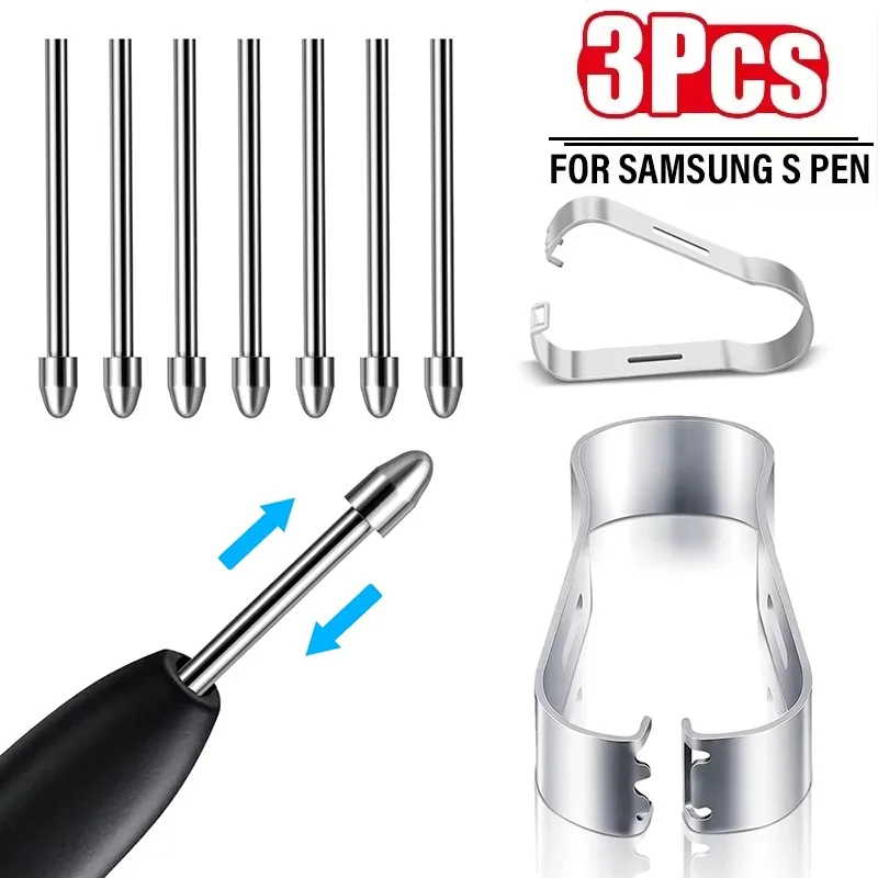 Pencil Replacement Nib For Samsung Galaxy Tab S10 S9 S8 S7 S6 Touch Stylus Pen Tip Titanium Alloy Smooth Writing Spare Tips Tool