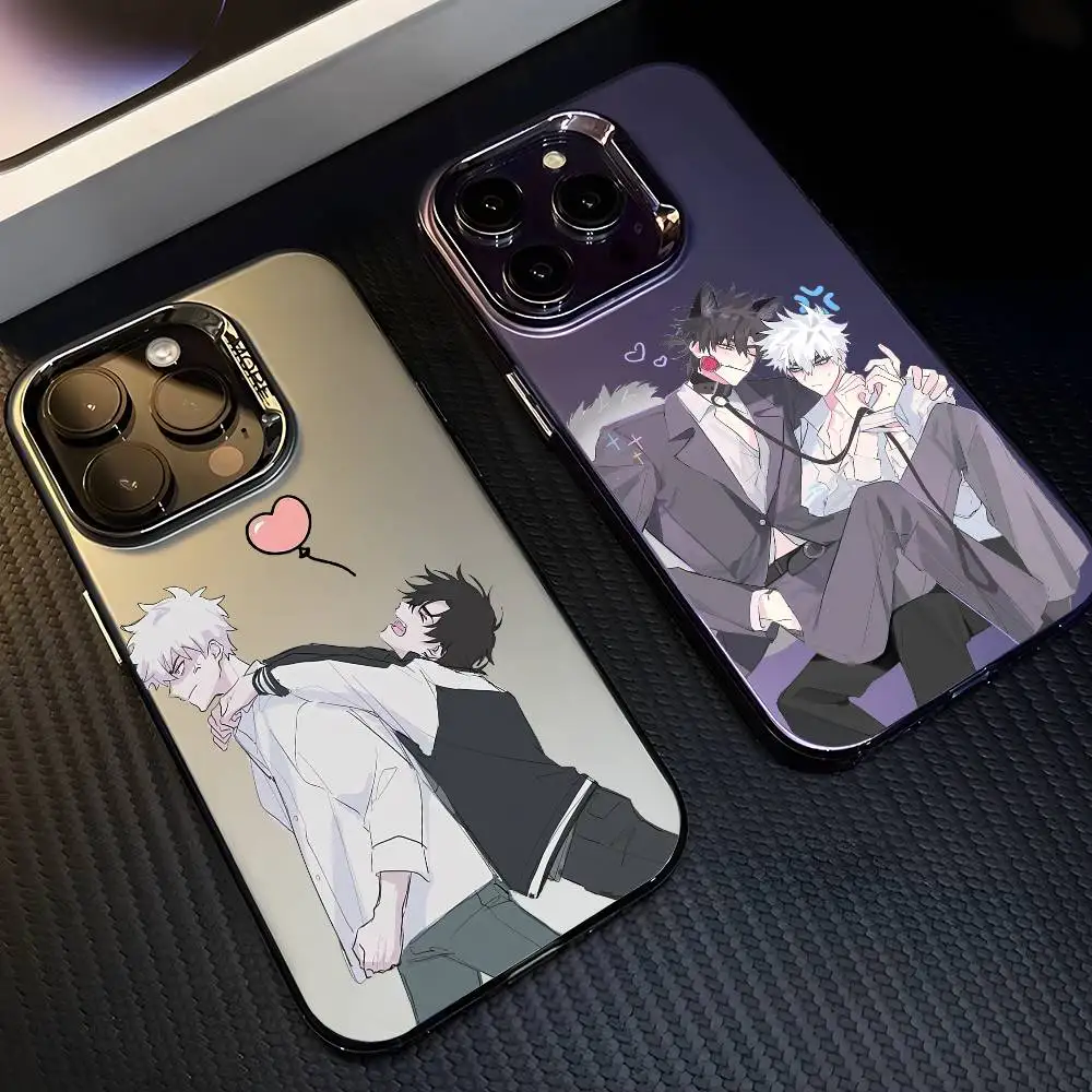 

Anime L-Link C-Click Phone Case For iPhone 17 16 15 14 13 12 11 Pro Max Air multicolor Matte Laser Metallic Aurora Funda
