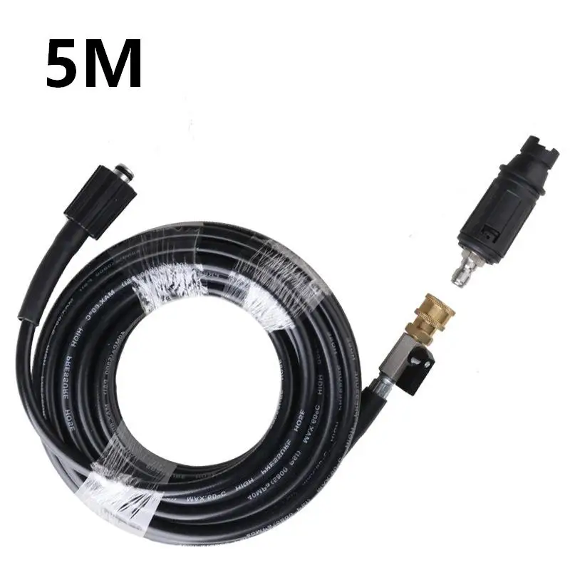 M22 14mm Core High Pressure Washer Hose With Switch Quick Connect Duckbill Nozzle For Car Cleaning Spray Tool Accessories