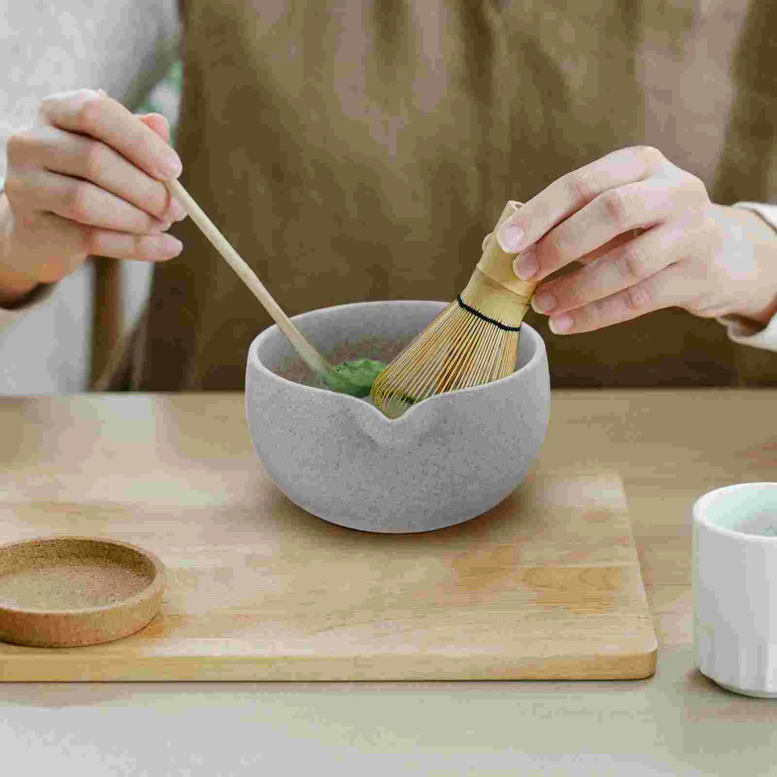 Matcha Bowl with Spout Traditional Japanese Tea Ceremony Bowl Japanese Style Tea Bowl Tea Cup with Sprout Traditional Tea