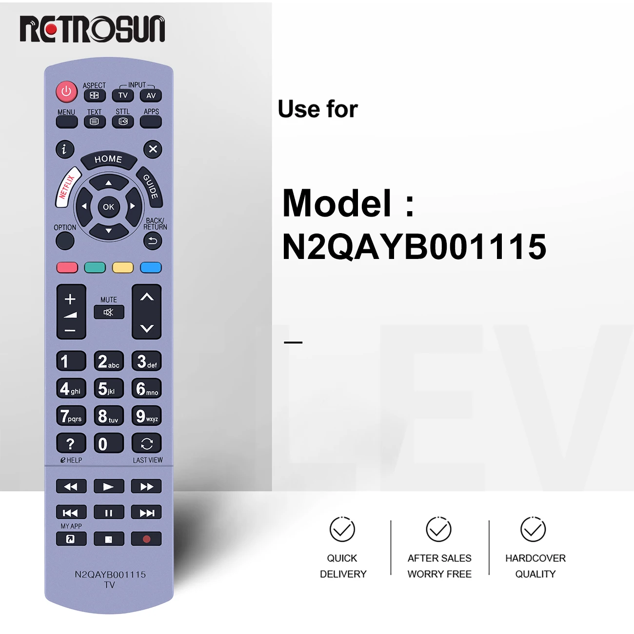 New N2QAYB001115 Fit For PANASONIC TV Remote Control