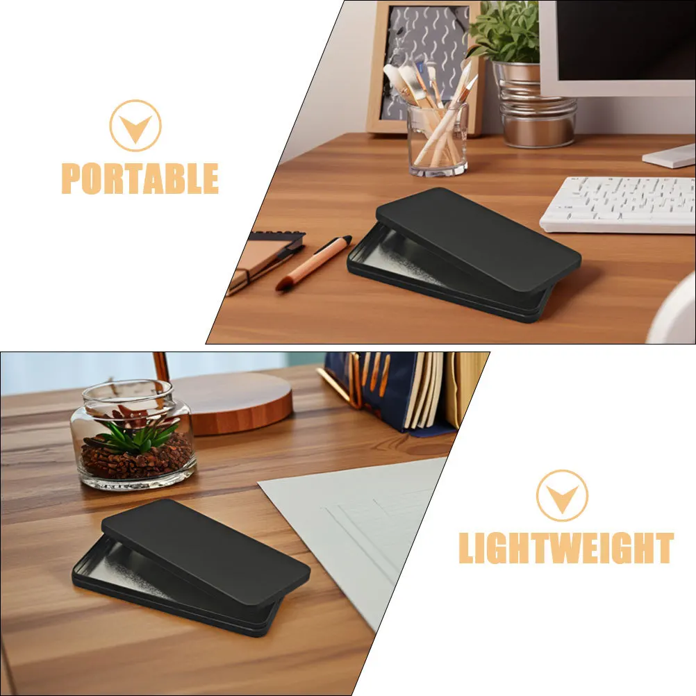 2 قطعة صندوق النقود المعدني الأسود مستطيلة المال المنظم غطاء صغير صندوق تخزين العملات المعدنية طوابع مجوهرات حامل النقدية عملة #3