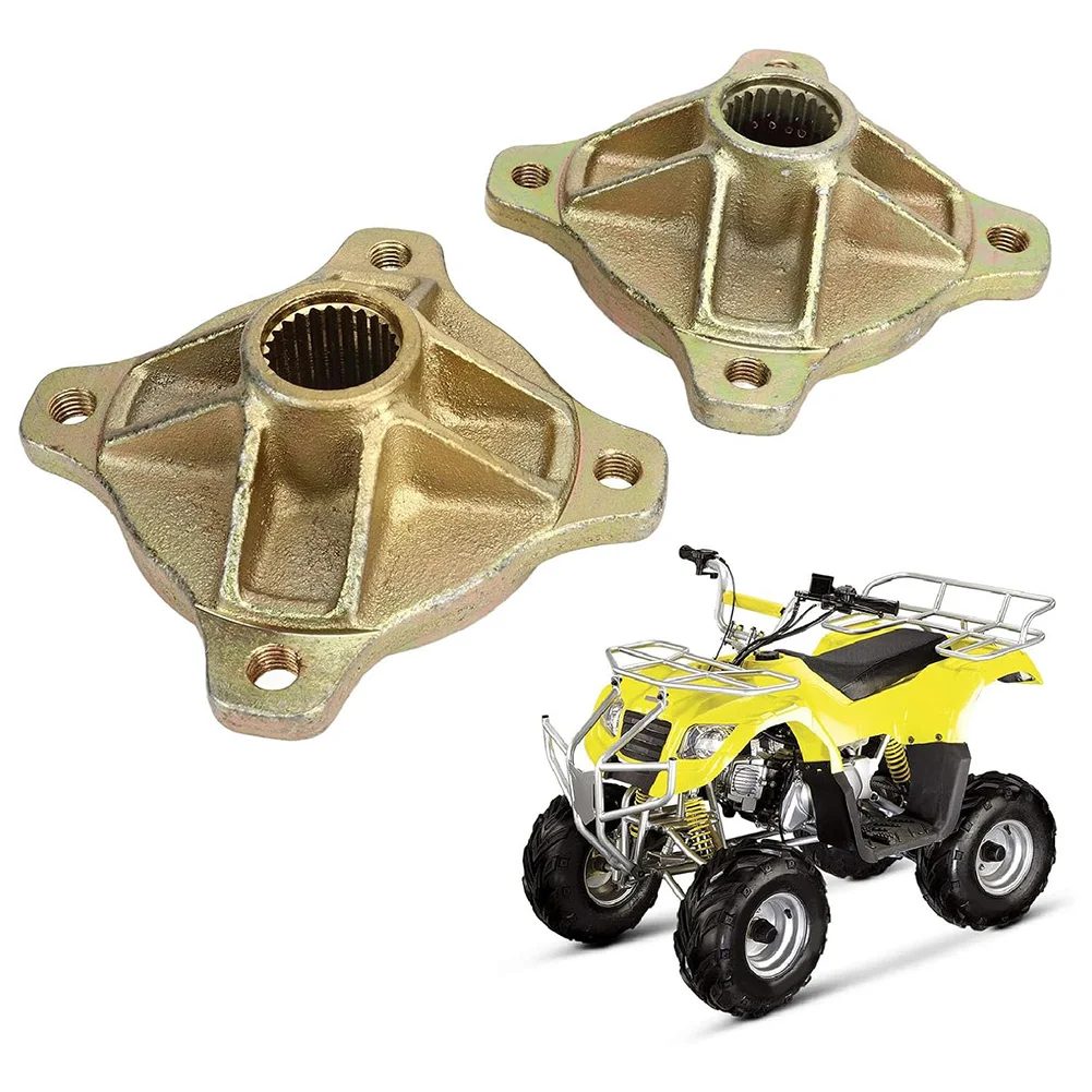 Pair of Rear Axle Wheel Hubs 25mm Diameter 24 Tooth 4 Stud Bolt Spacing 78mm for ATV Quad Dirt Bike Go Kart UTV and Cart