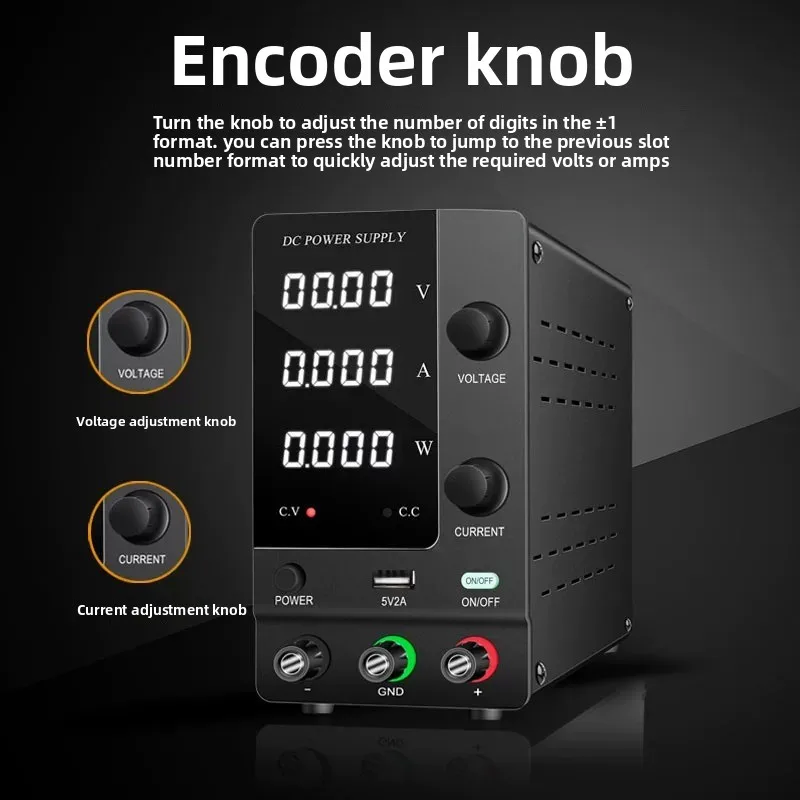 Digital display adjustable DC power supply 30V10A mobile phone notebook maintenance voltage source electroplating electrolysis