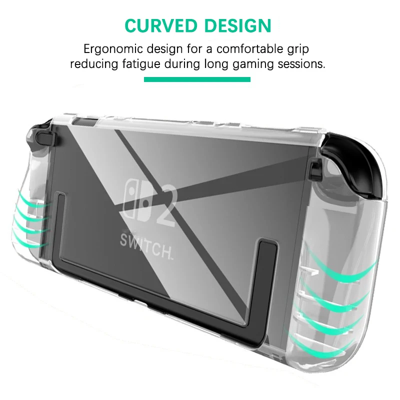 Transparent TPU Case for Switch 2 Case Soft Clear Cover for Switch 2 2025 Gaming Accessories Shockproof Anti-fall Shell image 5