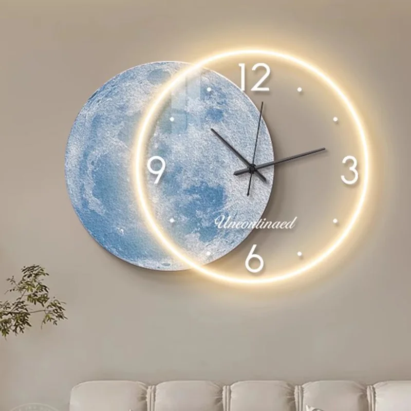 Silent Creative Wall Watch Kitchen Minimalist Metal Wall Art Bathroom Aesthetic Wall Clocks Simple Duvar Saati Room Decorations