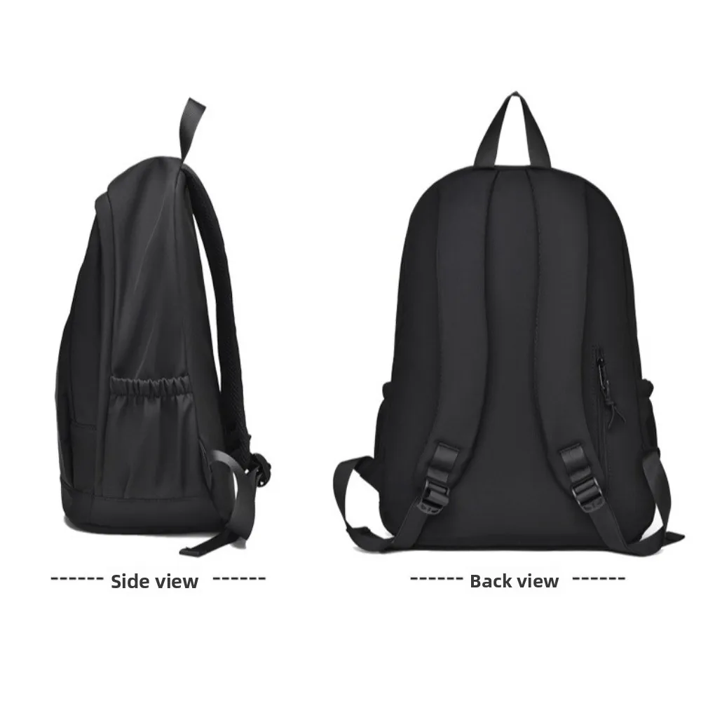 

Casual Large Capacity Laptop Backpack Waterproof Multi-pocket Student School Bag Solid Color Leisure Travel Knapsack Unisex