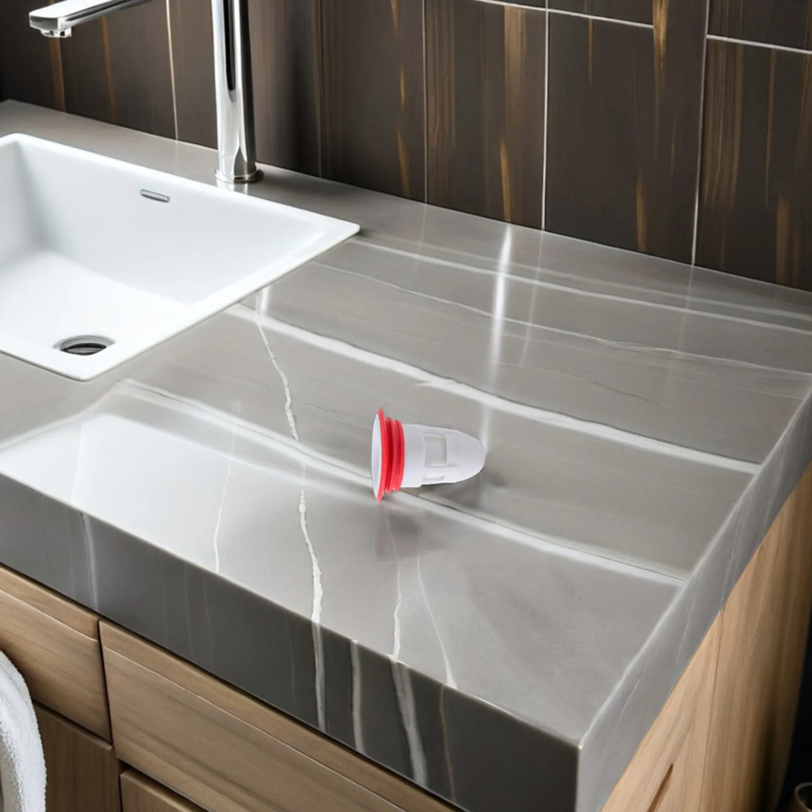 

Комплект из 5 шт. гибких силиконовых заглушек для напольного слива с защитой от запаха - односторонний клапан для защиты сливов в ванной, на кухне и в прачечной