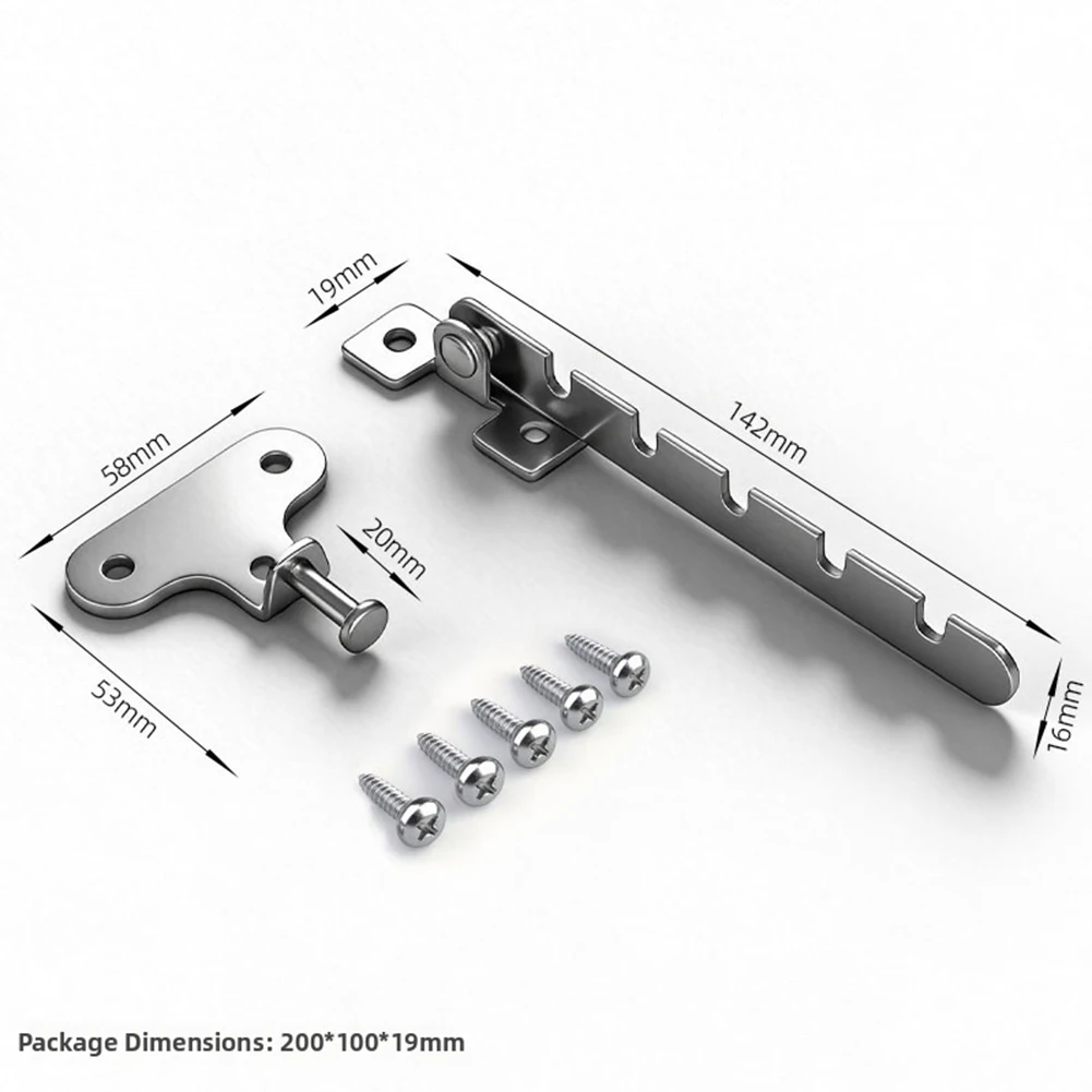1set Child Safety Window Door Limit Lock Adjustable Limit Stopper For Secure Ventilation Multi-position Adjustable Door Locks