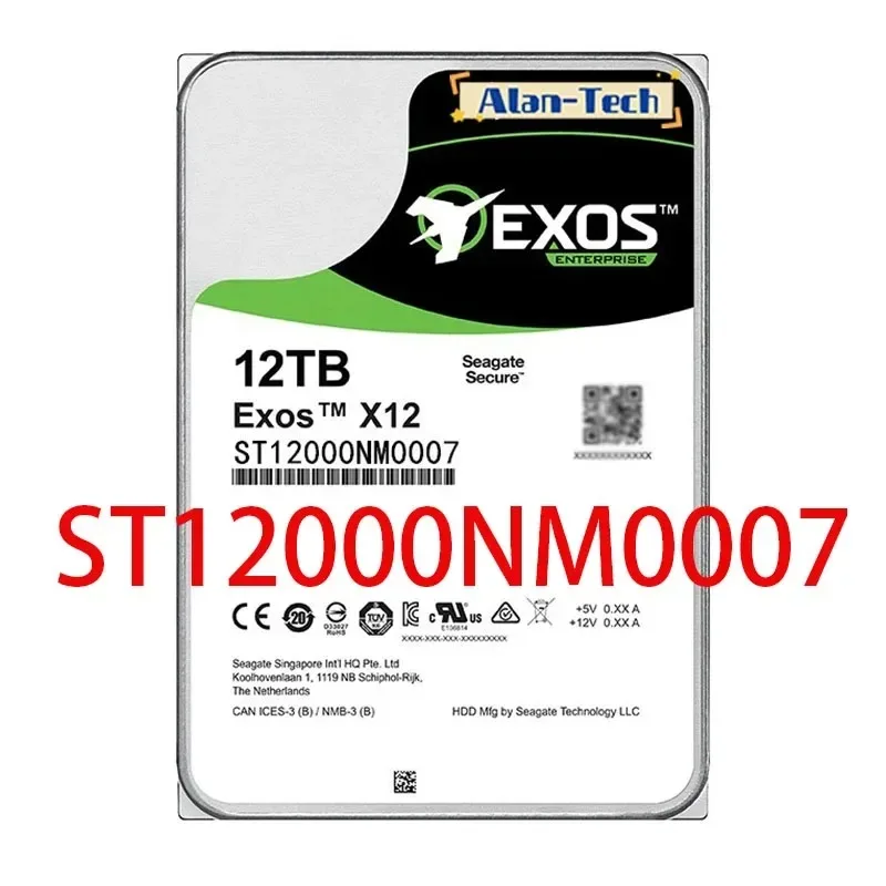 Imagem -02 - Disco Rígido para Nas Sea-gate 18tb 16tb 12tb 10tb 6tb 4tb Exos 35 Sata3 Gbps 7200rpm Novo