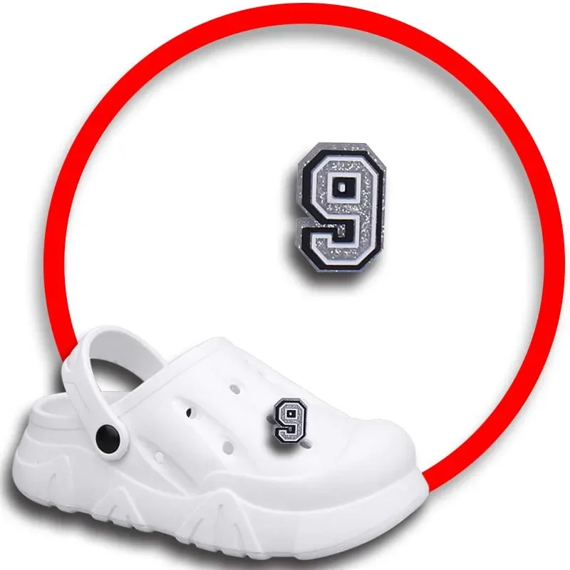 Number Shoe Charms for Crocs Sandals Women Clogs Pins Shoe Decorations Accessory Men Badges Boys Girls Kids Shoes Accessories