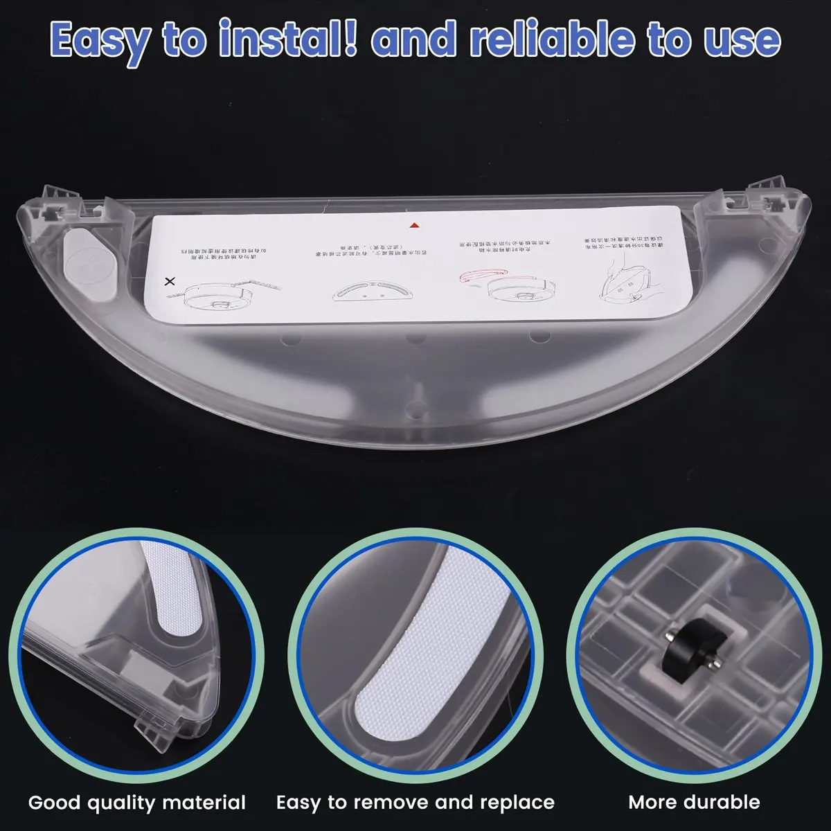 Accurate- For Roborock S6 MAXV S6 Pure S5 MAX S4 E4 E35 E2 Robot Vacuum Cleaner Water Tank Water Core Replacement Parts
