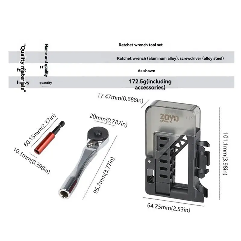 ZOYOSPORTS طقم مفك براغي بسقاطة 12 في 1 طقم تصليح مدمج لإلكترونيات الدراجة-AA85