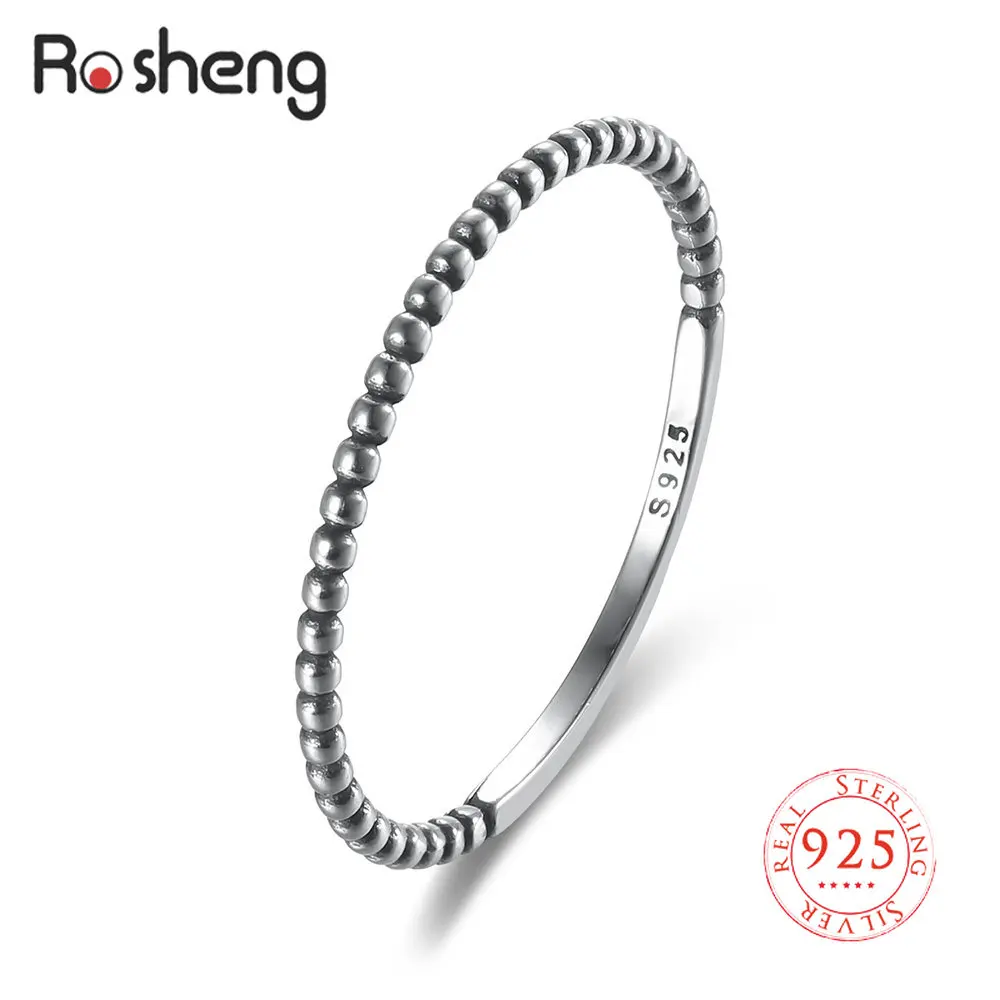 

925 Sterling Silver Thin Finger Ring Twist Rings for Women Men Birthday Wedding Party Punk Style Jewelry Gifts