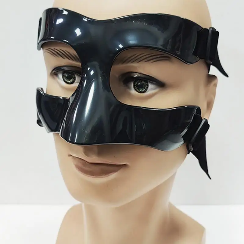 

Sports Nose Helmet Tennis Basketball Mask Guard Face Shield Protective Mask Adjustable Elastic Strap Anti-collision Equipment