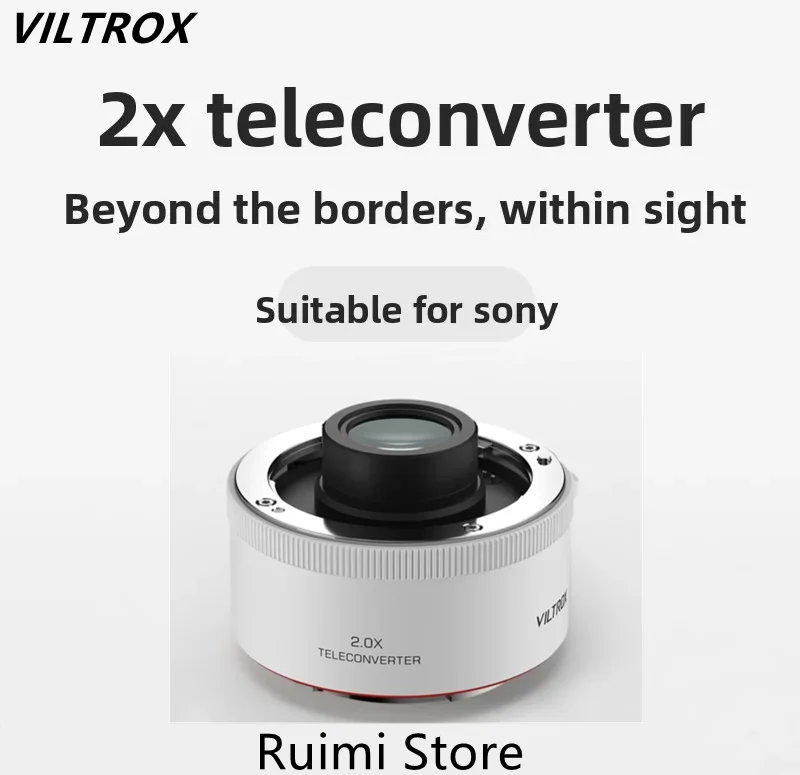 Teleconvertidor VILTROX TC-2.0X con Enfoque Automático para Cámaras Sony con Montura E A7IV/A7SIII y Lentes 70-200GM/100-400GM 400F28GM