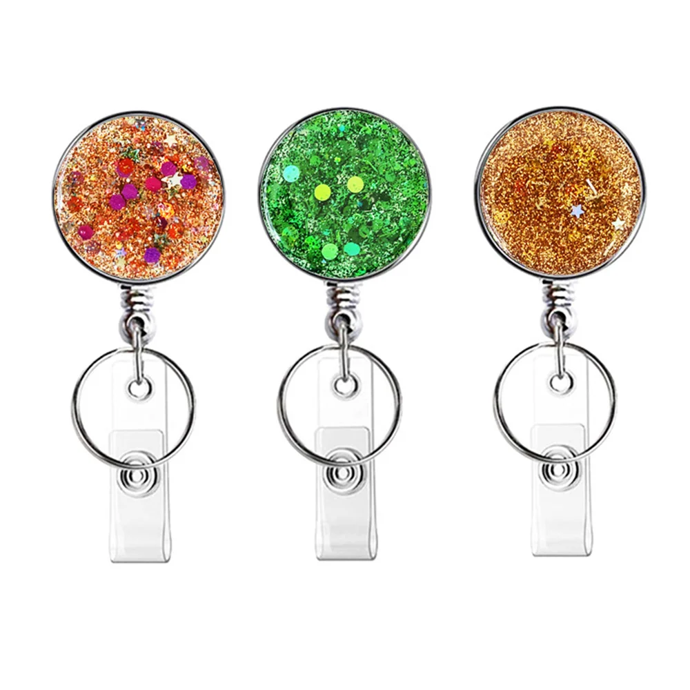 Work Card Name Tag Holder Card Holder Clip Name Card Holder ID Card Retractable Badge ID Badge Holder Key Chain Nurse Doctor