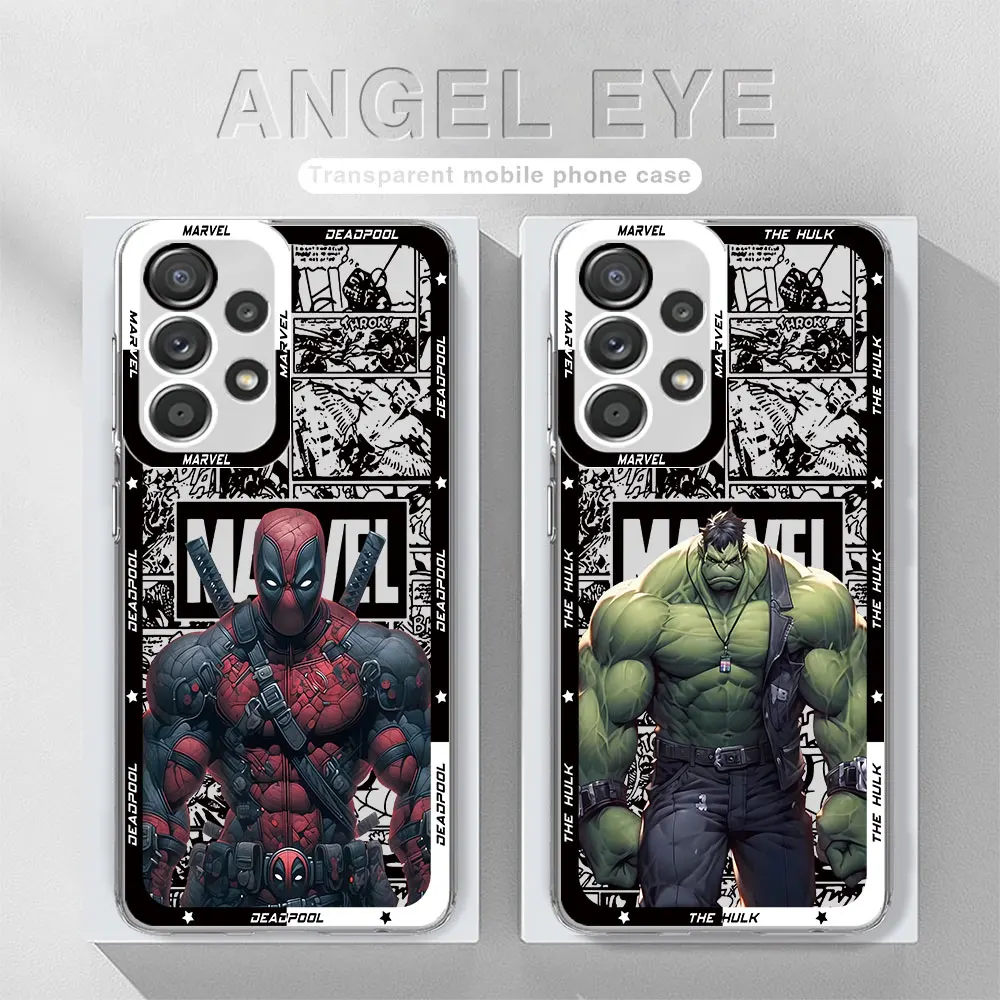 Marvel Deadpool The hulk Phone Case for Samsung Galaxy A05s A20s A10s A03 A02 A30 A04 A03 Core A71 A50 A51 A03s A31 Cover