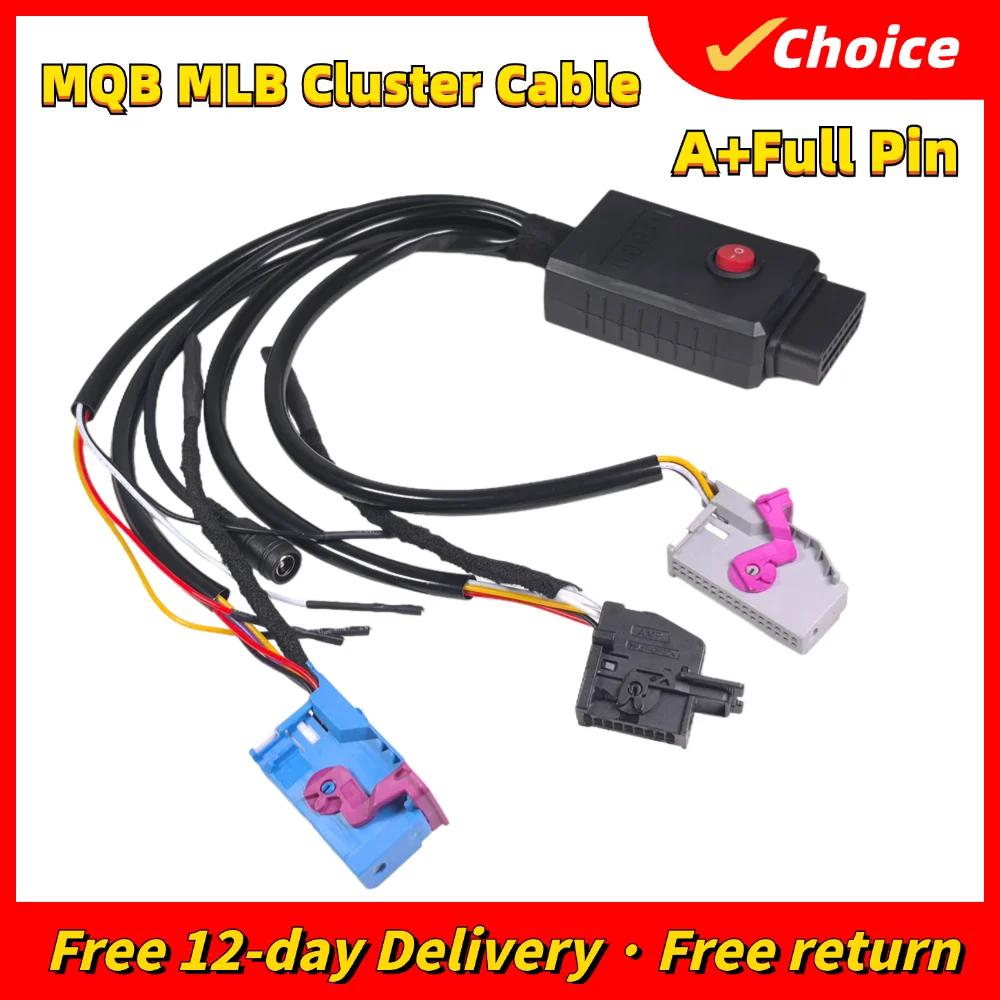 

New MQB Cluster 12V Power Test Cable 4th ID48 Key Program Cables 5th Cluster MQB NEC35XX Cables MQB48 Instrument Cable fit VVDI2