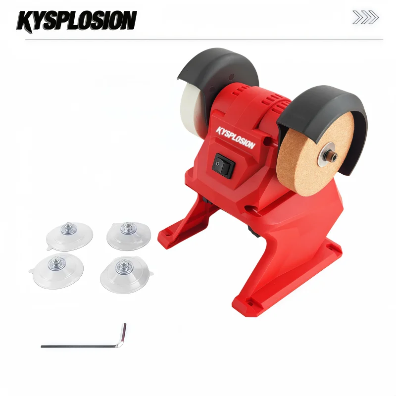 

Electric Bench Grinder ﻿Cordless Double Grinder Polishing Grinding Stone Knife For Milwaukee M18 Battery Pin power tool