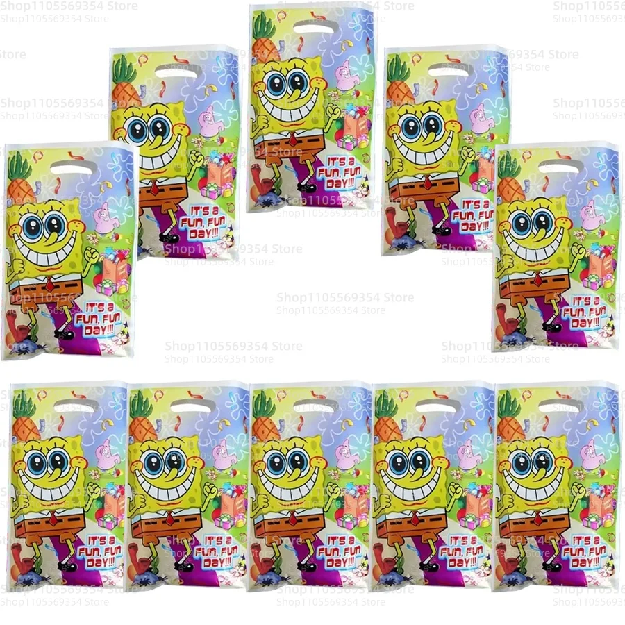 SpongeBob Schwammkopf Geschenktüten Süßigkeitentüten Goodie-Bags Füllbeutel Geburtstagsgeschenke Partydekoration